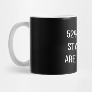 Funny Statistics Slogan Gift Mug